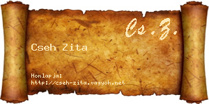 Cseh Zita névjegykártya