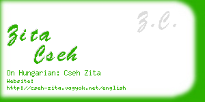 zita cseh business card